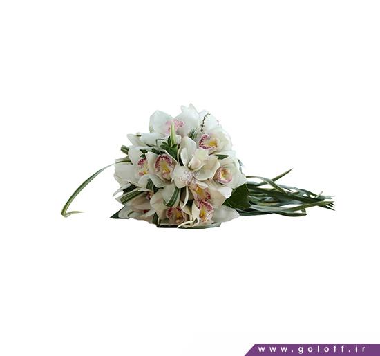 دسته گل عروس سفید - دسته گل عروس ایوان - evan | گل آف